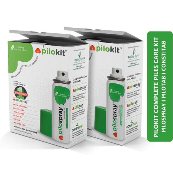 Buy PiloKit Complete Piles Care Kit Pack of 2 with PiloSpray, PiloTab, ConstiTab from pilospray.com