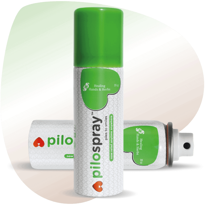 PiloSpray Spray treatment for Piles and Fissure provides fast relief in Pain, Pricking Burning and Itching